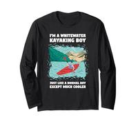 Whitewater Kayak Ragazzo Come Un Ragazzo Normale Tranne Molto più Fresco Maglia a Manica