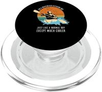 Whitewater Kayak ragazzo come un ragazzo normale tranne molto più fresco PopSockets PopGrip per MagSafe