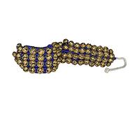 Whitewhale - Accessori per danza del Ghungroo, fatti a mano, per Bharatnatyam, Kuchipudi, Odissi Ghungru per piedi della ballerina (40 campane + 40 campanelle)