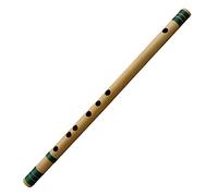 Whitewhale - Flauto indiano Bansuri in bambù, strumenti musicali indiani per uso professionale 22"/56 cm green