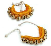 Whitewhale Handmade indiano classico Ghungroo danza Bharatnatyam accessori, Kuchipudi, Odissi Ghungru per Dancer, piedi (40 campane + 40 campane) 18. Number 10 + 10 bells