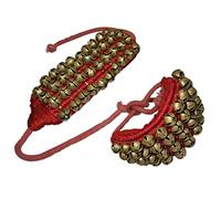 Whitewhale Handmade indiano classico Ghungroo danza Bharatnatyam accessori, Kuchipudi, Odissi Ghungru per Dancer, piedi (40 campane + 40 campane) 16. Number 40 + 40 bells