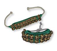 Whitewhale Handmade indiano classico Ghungroo danza Bharatnatyam accessori, Kuchipudi, Odissi Ghungru per Dancer, piedi (40 campane + 40 campane) 18. Number 20 + 20 bells