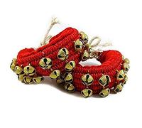 Whitewhale Handmade indiano classico Ghungroo danza Bharatnatyam accessori, Kuchipudi, Odissi Ghungru per Dancer, piedi (40 campane + 40 campane) 18. Number 20 + 20 bells