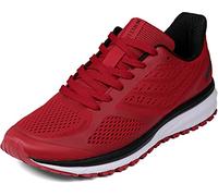 WHITIN Scarpe da Ginnastica Donna Uomo Basse Moda Sneakers Trekking Running Traspirante Frau Fitness Sport Scarpe da Jogging Rosso 38