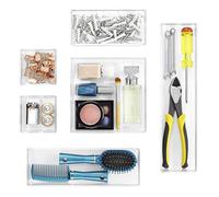 Whitmor 6789-4952 Clear Organizer per cassetti, Set da 6