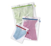 Whitmor, Borsa a Rete per Il Lavaggio in Lavatrice, con codice Colore e Cerniera (Set da 3 Pezzi)