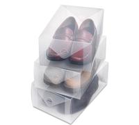 Whitmor Clear Vue, scatola per scarpe da uomo (set da 3) 3 piece set