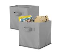 Whitmor, Grigio, Cubi Pieghevoli, Set di 2, Cartone/PPNW