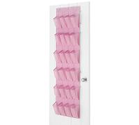 Whitmor Fashion Polypro Color Organizer Collection Over-The-Door Shoe Organizer, Rosa