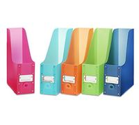 Whitmor Magazine Storage Desk Organizers-Multicolored (Set of 5) Conservazione, Metallo in Resina plastica, Assortiti, Set di 5, 5 unità