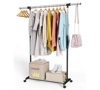 Whitmor Portabiti regolabile Deluxe - Organizer per vestiti - nero e cromato