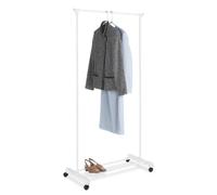 Whitmor Rolling Garment Rack Bianco, STOCCAGGIO