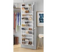 Whitmor, Scarpiera da appendere alla porta, 36 paia, colore: bianco