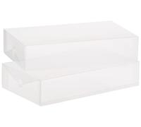Whitmor - Set di 2 scatole per bagagliaio trasparenti