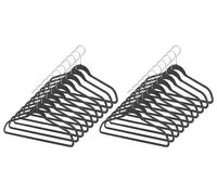 Whitmor Set di 20 grucce in plastica Nera Spacemaker