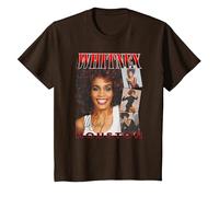 Whitney Houston Face Photos Maglietta, Bambini, Marrone, 4 Anni