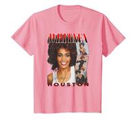 Whitney Houston Face Photos Maglietta, Bambini, Rosa, 4 Anni