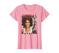 Whitney Houston Face Photos Maglietta, Donna, Rosa, XS