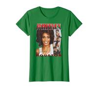 Whitney Houston Face Photos Maglietta, Donna, Verde Mela, L