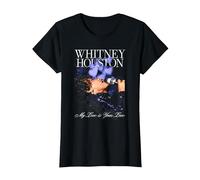 Whitney Houston Il Mio Amore è Il Tuo Amore Che Canta Foto Maglietta, Donna, Nero, L