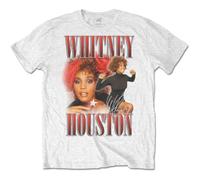 Whitney Houston - T-Shirt # L Unisex White # 90S Homage