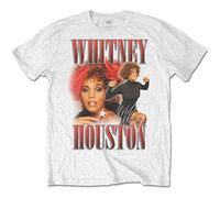 Whitney Houston - T-Shirt # M Unisex White # 90S Homage