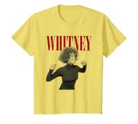 Whitney Houston Wanna Dance Maglietta, Bambini, Limone, 10 Anni