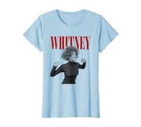 Whitney Houston Wanna Dance Maglietta, Donna, Celeste, XS