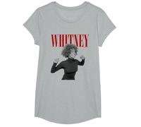 Whitney Houston Wanna Dance Maglietta, Ragazze, Grigio Melange, S