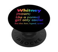 Whitney Like A Normal Girl Only Cooler Queen Nome PopSockets PopGrip Adesivo