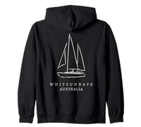 Whitsundays Australia Yachting Souvenir Nautica Uomini australiani Felpa con Cappuccio