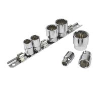 Whitworth / BSF / BSW 3/8" unità prese poco profonde set da 7 pezzi 1/8"-1/2"...