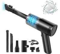 WHJC Aspirabriciole Senza Fili, 9000Pa Ricaricabile Portatile Leggero Mini Aspirapolvere, USB Auto Aspirapolvere Alta Potenza Aspirazione, Pulizia per Capelli, Auto, Casa, Ufficio, Cucina