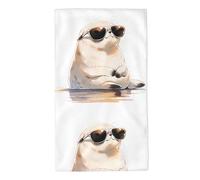 WHJDPP Asciugamani con immagine di Seals Basking in The Sun, 69,8 x 40,6 cm, delicati sulla pelle, assorbenti, soffici e morbidi, per bagno, spiaggia, esterni