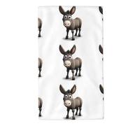 WHJDPP Asciugamani con immagine di un asino, 70 x 40 cm, delicati sulla pelle, assorbenti, soffici e morbidi, per bagno, spiaggia, esterni