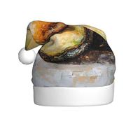 WHJDPP Back to back avocado Picture Cappelli di Natale in peluche da uomo e da donna, tappi per feste di Capodanno per adulti