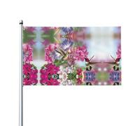WHJDPP Bandiera decorativa per esterni, con stampe di colibrì, 9 x 1,5 m, in poliestere resistente, per cortile, patio, portico e feste, colori vivaci e facile installazione