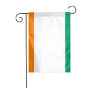 WHJDPP Bandiera della Costa d'Avorio Stampa Bandiera da Giardino 30,5 x 45,7 cm per decorazione da cortile con 3 cm di larghezza di posizione (solo bandiera, asta non inclusa)