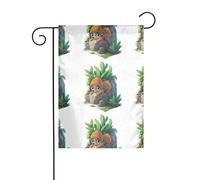 WHJDPP Bandiere da giardino con stampa cucciolo sulla barriera corallina, 30,5 x 45,7 cm, per decorazione da cortile, larghezza di posizione del palo di 3 cm (solo bandiera, asta non inclusa)