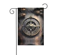 WHJDPP Bandiere da giardino con stampa di rune norrene, 30,5 x 45,7 cm, per decorazione da cortile, larghezza di posizione del palo di 3 cm (solo bandiera, asta non inclusa)