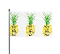 WHJDPP Be a Pineapple Prints - Bandiere decorative per esterni, in poliestere di alta qualità, per cortile, patio e feste