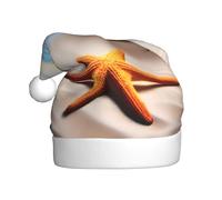 WHJDPP Beach Starfish Lands, cappello natalizio per adulti, morbido e soffice, ideale per un uso a lungo termine
