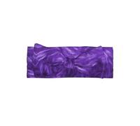WHJDPP Bella fascia per capelli con fiocco viola in peluche - Accessorio morbido ed elastico per neonati per servizi fotografici e baby shower