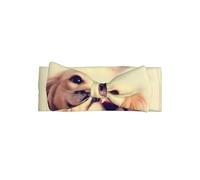 WHJDPP Bella fascia per capelli con stampa di cane Golden Retriever, morbida ed elastica, accessorio per neonati per servizi fotografici e baby shower