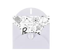 WHJDPP Biglietto d'auguri bianco con stampa fisica 10,2 x 15,2 cm per Natale, compleanni dei bambini, San Valentino, anniversari di matrimonio e inviti per feste