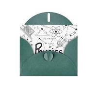 WHJDPP Biglietto d'auguri verde scuro stampa fisica 10,2 x 15,2 cm per Natale, compleanni dei bambini, San Valentino, anniversari di matrimonio e inviti per feste