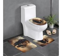 WHJDPP Bison Run - Tappetino da bagno antiscivolo ad asciugatura rapida, set da 3 pezzi, antiscivolo, ad asciugatura rapida, durevole