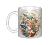 WHJDPP Bubble Animal World Picture tazza tazza in ceramica per cappuccino, latte, cereali, yogurt, latte, bevande calde o fredde forno a microonde
