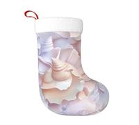 WHJDPP Calza decorativa di Natale della stampa di riflessione della conchiglia per la decorazione durante Halloween, Natale e Capodanno